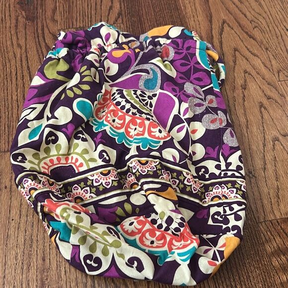 Vera Bradley Plum Crazy Drawstring Bag - Picture 2 of 4